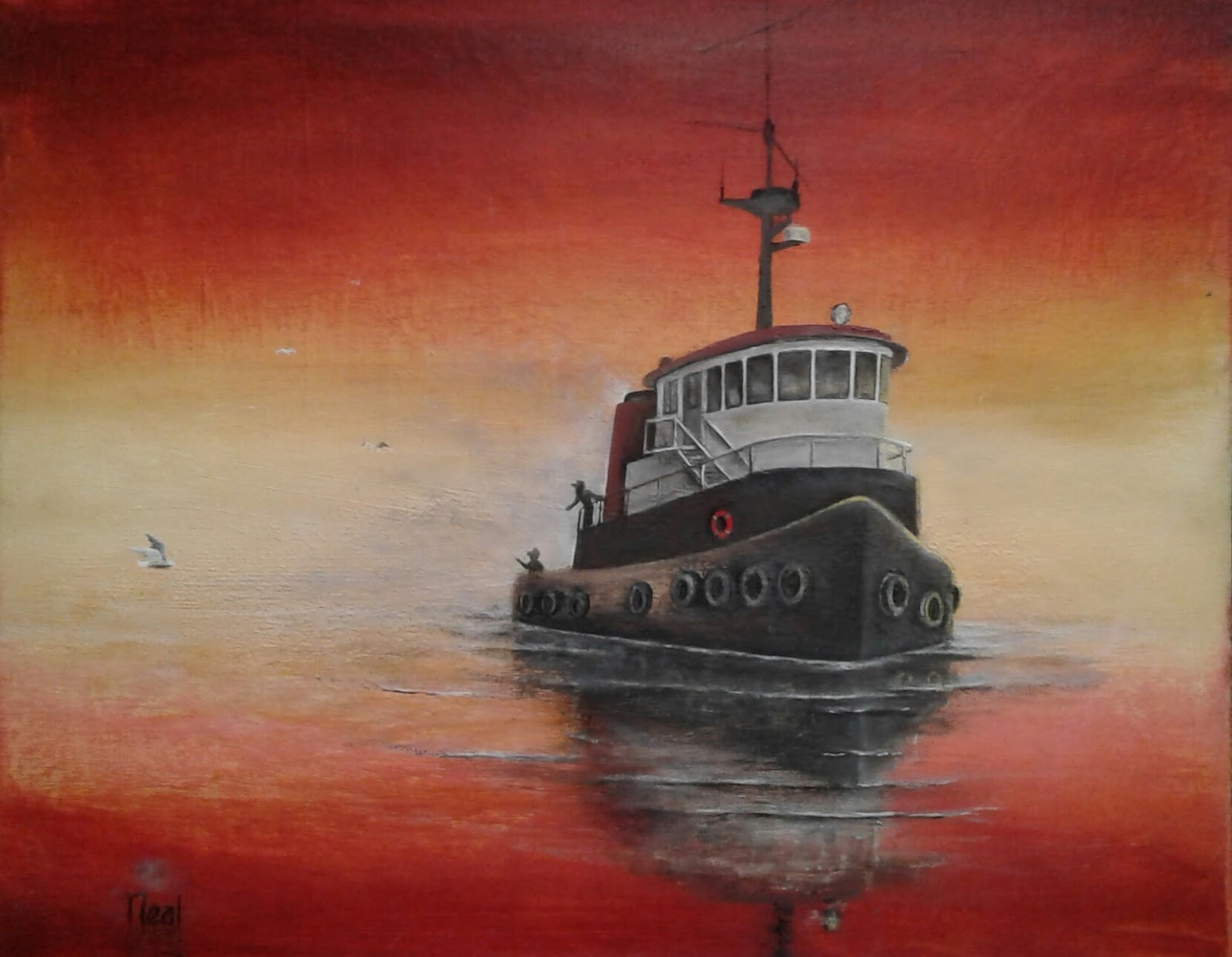 Tugboat in Bellingham Squalicum Harbor by Neal Cronic