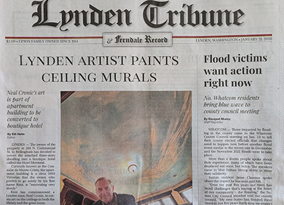 Mural artist Neal Cronic